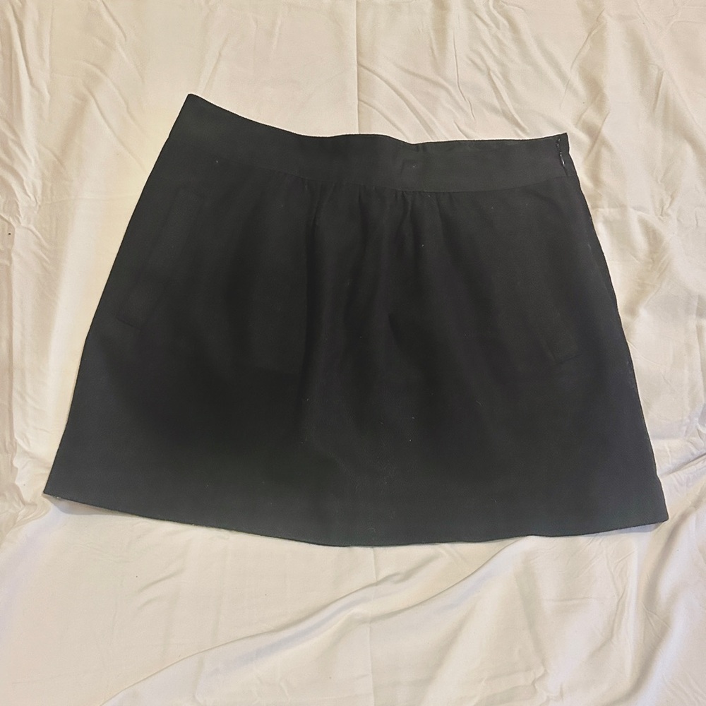 J. Crew Women's Black Wool Mini Skirt 12 Classic Closet Staple - Picture 7 of 7